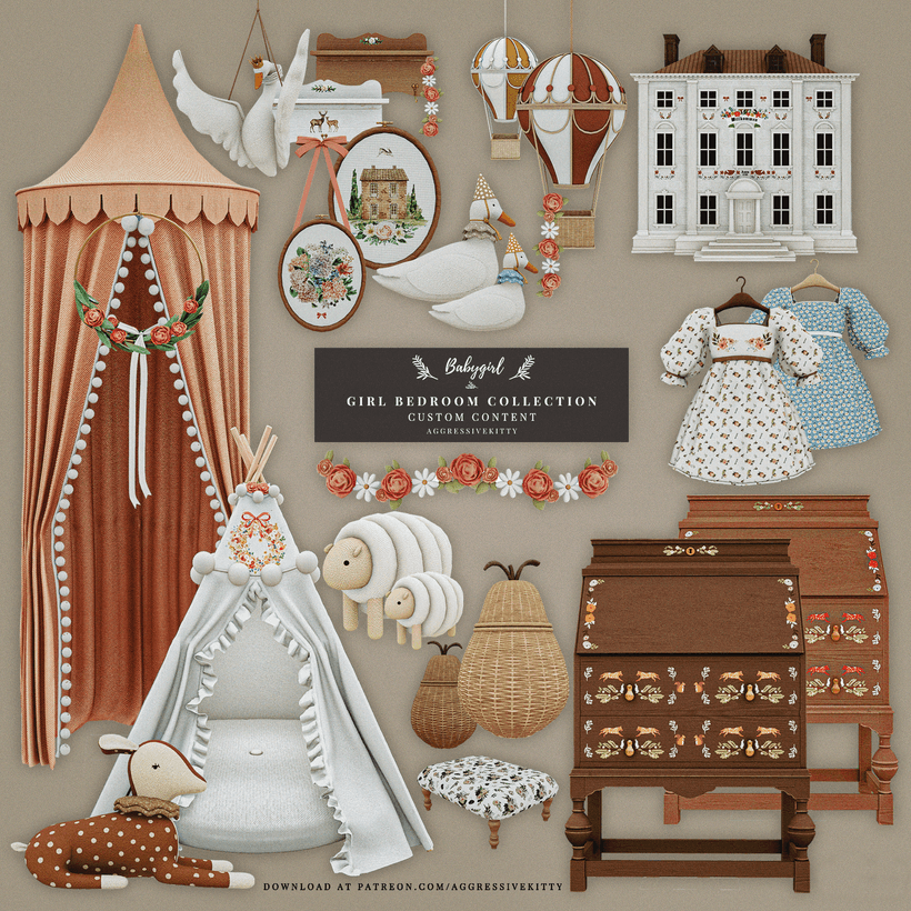 Скриншот мода Детская комната Babygirl bedroom